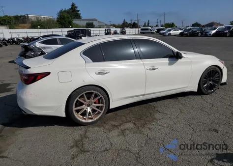2018 Infiniti Q50 3.0T Red Sport 400 from USA, damaged, VIN JN1FV7AP7JM461225
